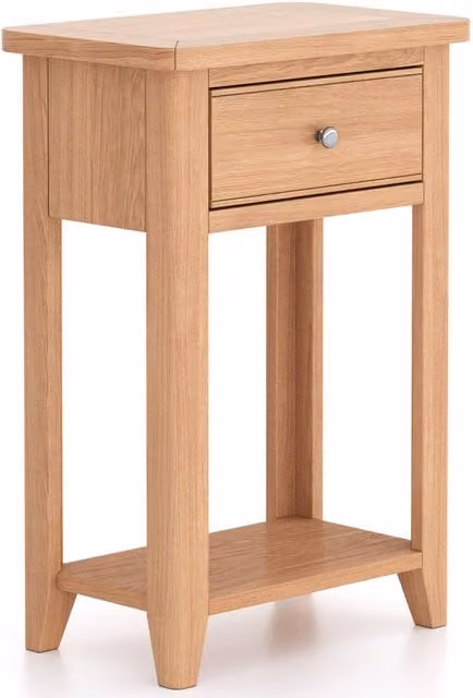 Rest Relax Windham Telephone Table in Oak, W/D/H: 73 x 32 x 50 cm