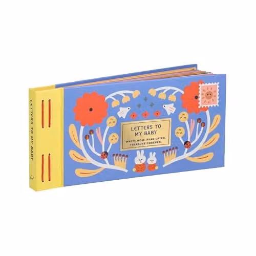 Inspired Letters to My Baby Journal by Chronicle Books in Blue