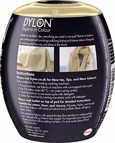Dylon Fabric Dye Pods for Clothes and Soft Furnishings, 350g, Beige – 2