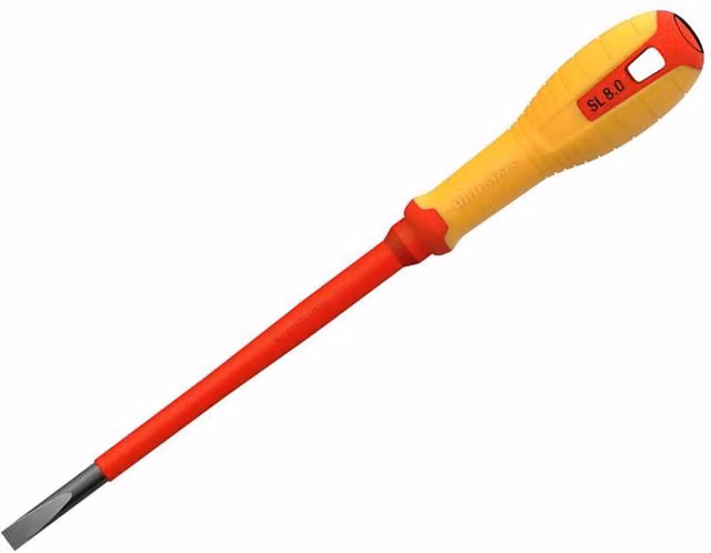 Hultafors VDE Slotted Screwdriver 8.0 x 175mm