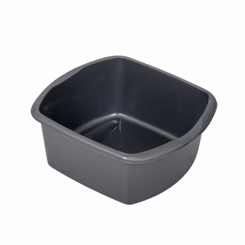 Addis Small Rectangular Bowl in Silver and Grey, 8L