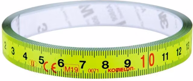 Komelon Stick Flat Tape Measure in Yellow and Multicolour