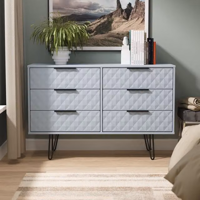 2 U Islay 6 Drawer Wide Chest in Light Blue – 1
