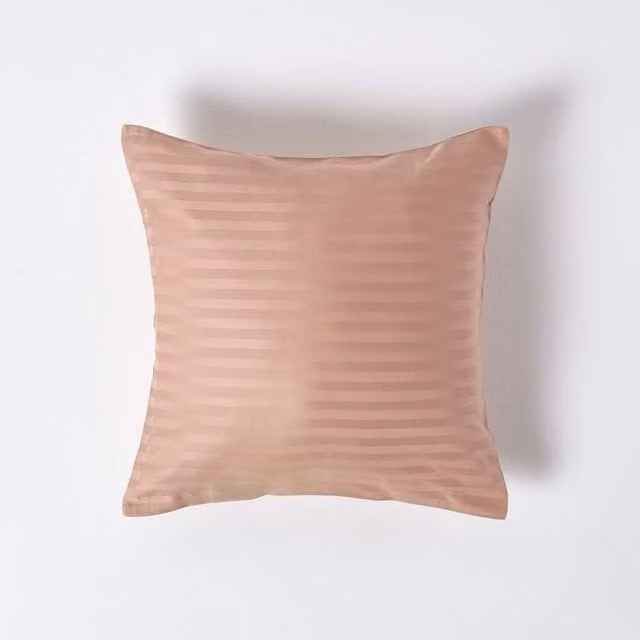 Homescapes Combed Cotton Percale Housewife Pillowcase, Beige, W: 40 cm