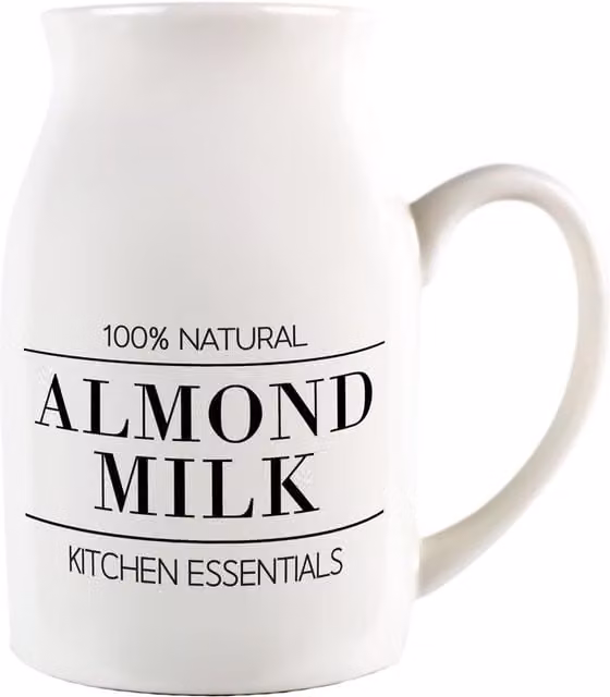 Purely Home Ceramic Serving Jug in White and Black