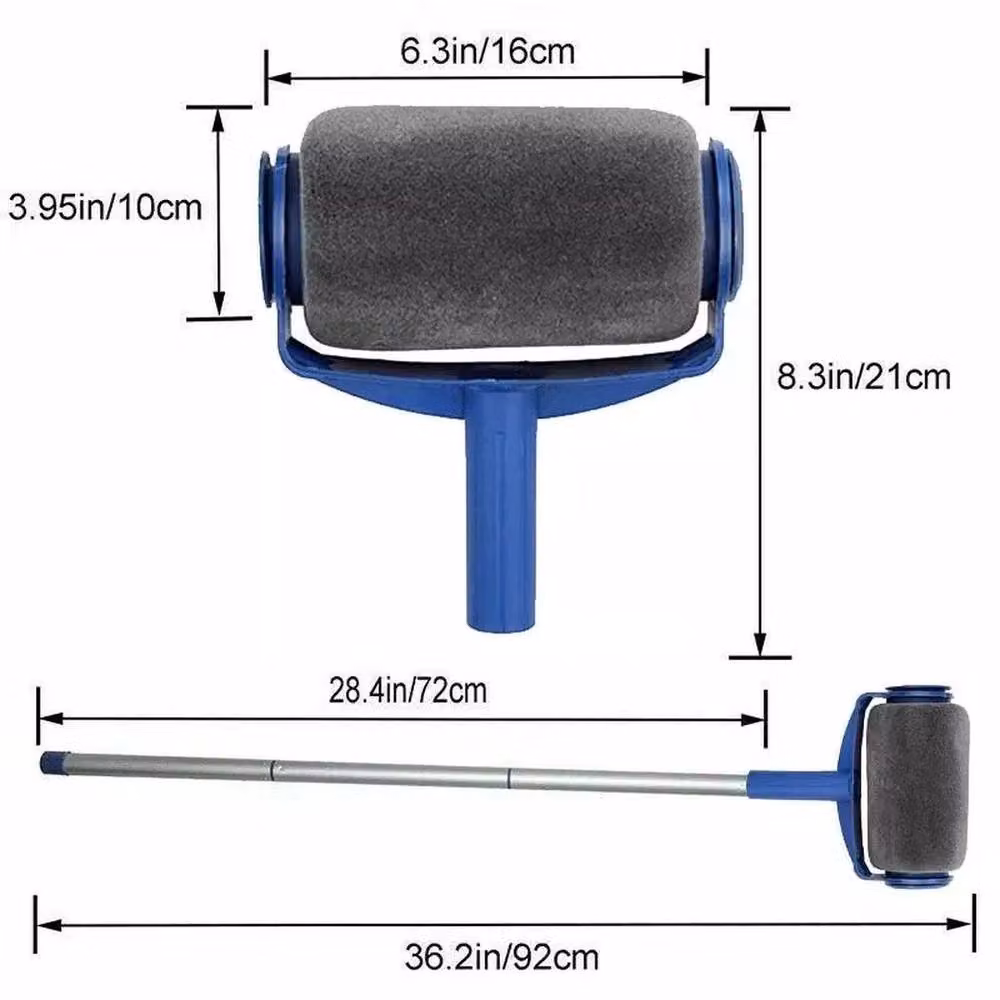 NESTLUNE 8-Piece Paint Roller Kit with Frame in Blue – 2