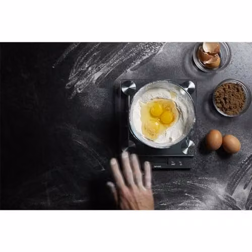 Taylor Touchless Tare Digital Dual Kitchen Scale with 14.4kg Capacity in Transparent Glass – 10