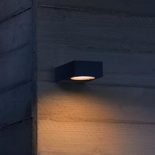 Netlighting Sirio Modern Outdoor Wall Down Lamp in Black and Dark Grey IP65 – 2