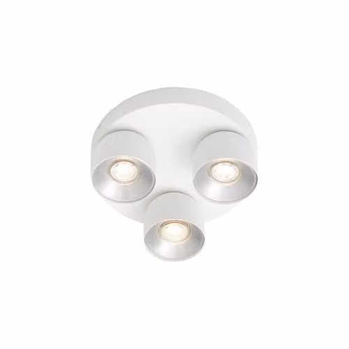 Nordlux Pitcher Adjustable Metal Spot Light, White and Gold/Brass, GU10 Mains – 1
