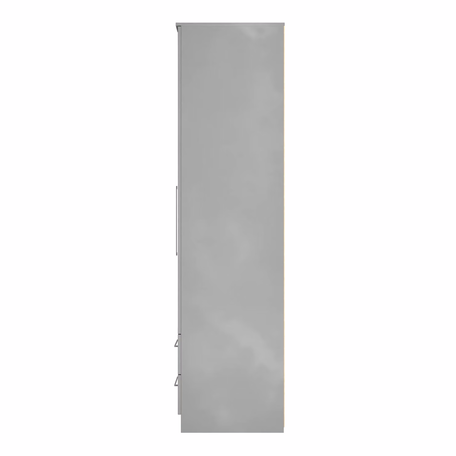 2 U Gloucester Ready Assembled Tall 2 Door Mirrored Wardrobe with 2 Drawers in Dark Grey – 2
