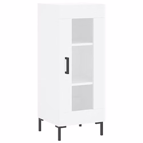 vidaXL Modern White Sideboard in Engineered Wood W/D/H: 34.5 x 34.5 x 90 cm – 1