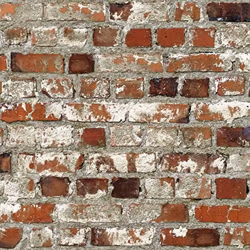 Hill Interiors Loft Brick Adhesive Wallpaper in Beige