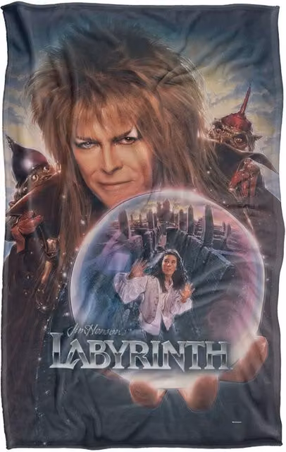 LOGOVISION Labyrinth Trapped In The Glass Super Soft Fleece Throw Blanket, Multicolour, W/D/H: 91 x 147 cm – 6
