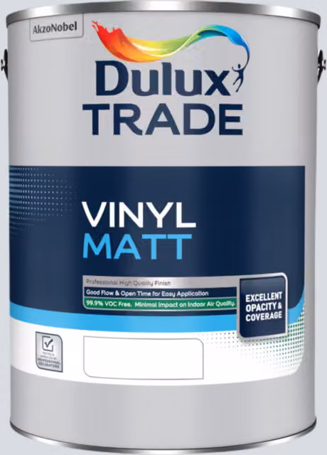 Dulux Matt Dispersion Vinyl Paint in Frosted Steel Grey, 5 l