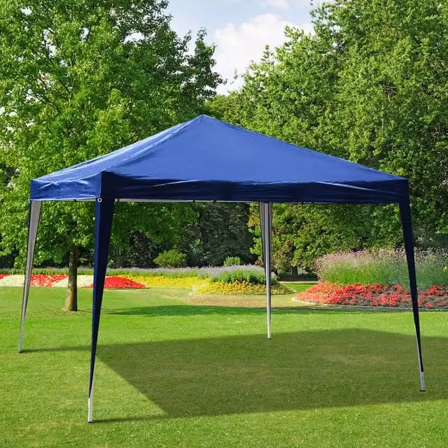 Outsunny Blue Pop Up Garden Gazebo Marquee Party Tent W/D/H: 300 x 300 x 255 cm