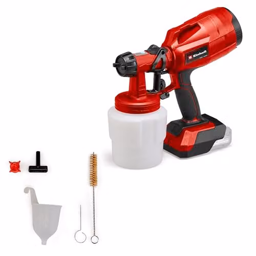 Einhell Cordless Fence and Decking Paint Sprayer 18V PXC, Black and Red