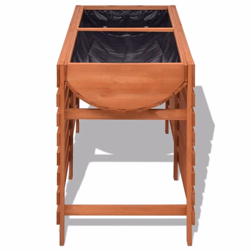 Berkfield Wood Planter in Brown, W/D/H: 100 x 50 x 71 cm – 2