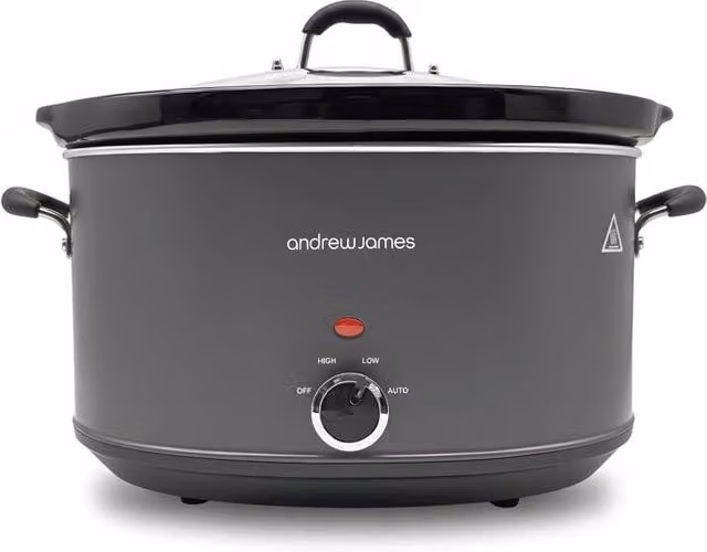 Andrew James 8L Premium Slow Cooker in Grey