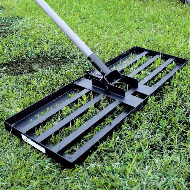Walensee Heavy Duty Lawn Leveling Rake with Stainless Steel Handle in Black – 1