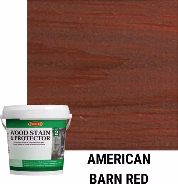 BillyOh Weatherproof Wood Stain and Protector, Red, 5 l