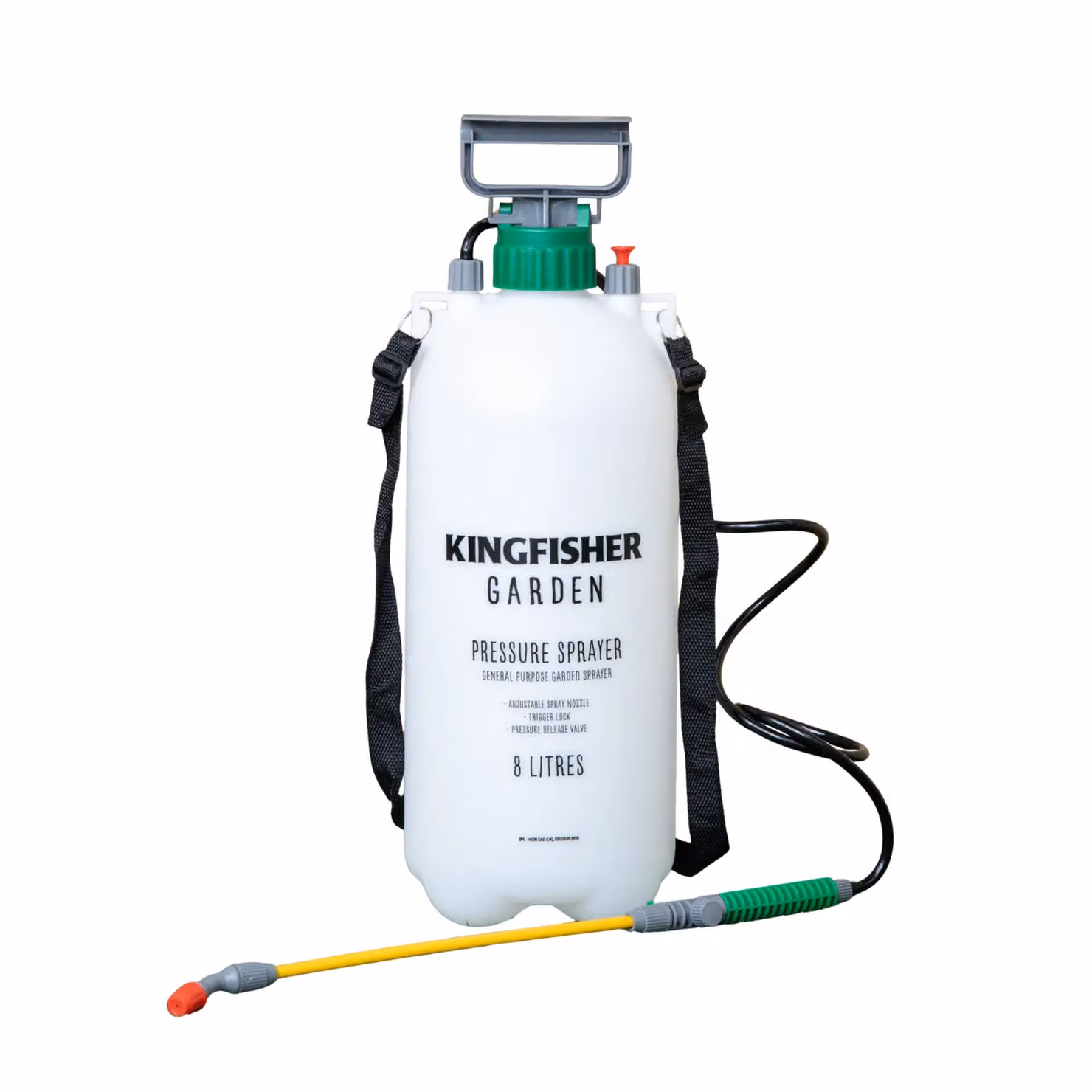 Samuel Alexander 8 Litre Manual Garden Pressure Sprayer with Shoulder Strap and Lance, White – 5