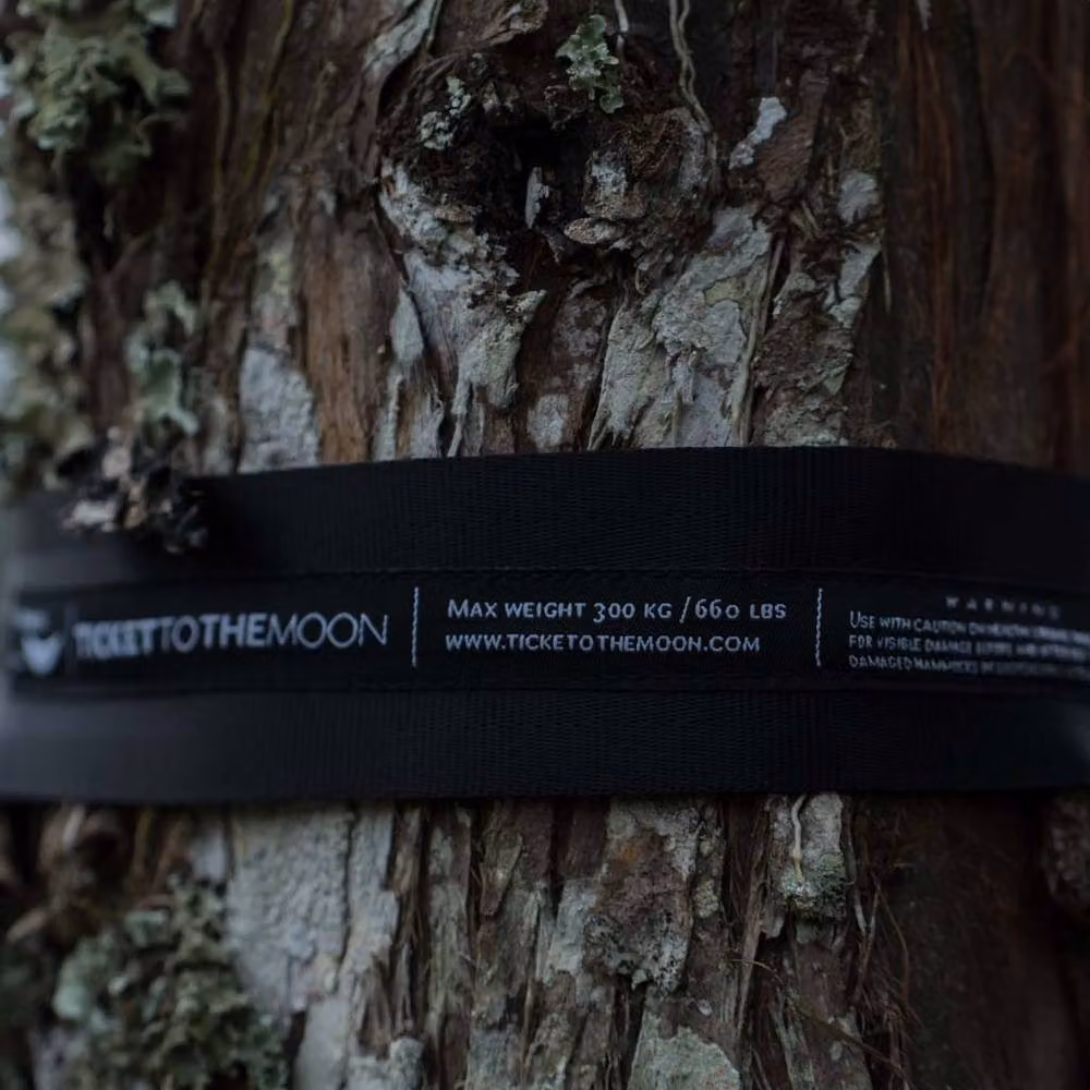 Ticket To The Moon Hammock Garden Strap Set of 2 in Black – 4