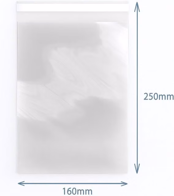 KDMK Transparent Yellow Plastic Resealable Bags, 25.0 cm