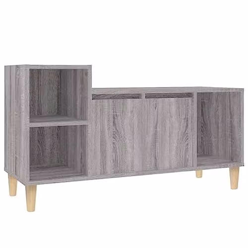 vidaXL Modern TV Cabinet in Grey Sonoma, W/D/H: 100 x 35 x 55 cm