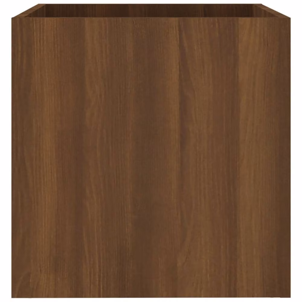 Berkfield Home Brown Oak Engineered Wood Planter Box W/D/H: 40 x 40 x 40 cm – 2