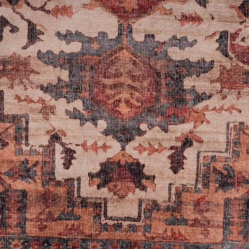 Kukoon Scarlet Distressed Vintage Hallway Runner Rug in Red, W/D/H: 60 x 240 cm – 3