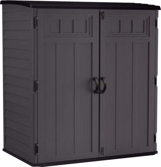 Suncast Hamilton XL Tall Storage Cabinet in Peppercorn Grey