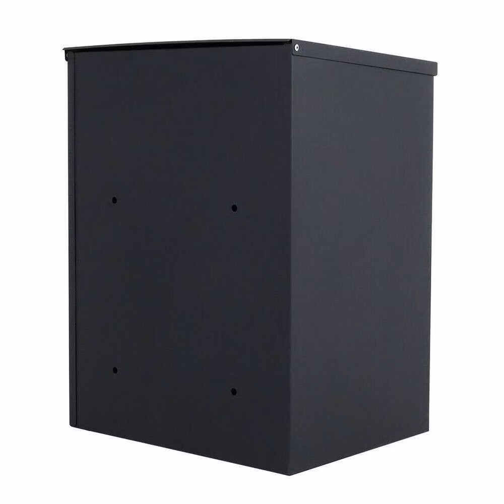 FORGEVIO Lockable Metal Parcel Delivery Secure Wall Mounted Post Box in Grey, W/D/H: 32.0 x 12.0 x 58.0 cm – 4