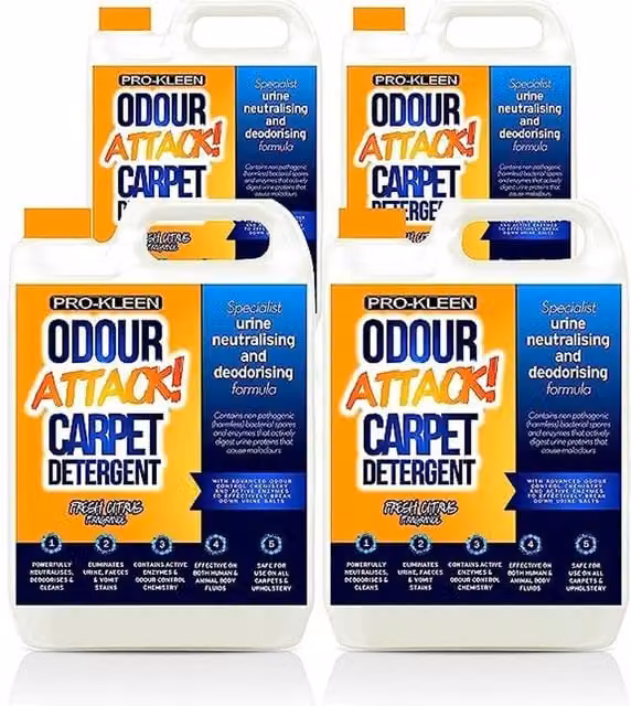 Pro-Kleen Odour Attack Pet Carpet Cleaner Shampoo, Orange, 20kg