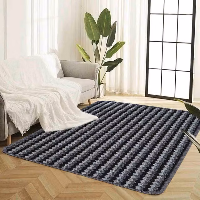 Desire Rugs Eden Non-Slip Washable Indoor Doormat, Anthracite Grey, W: 40 cm, D: 60 cm – 1