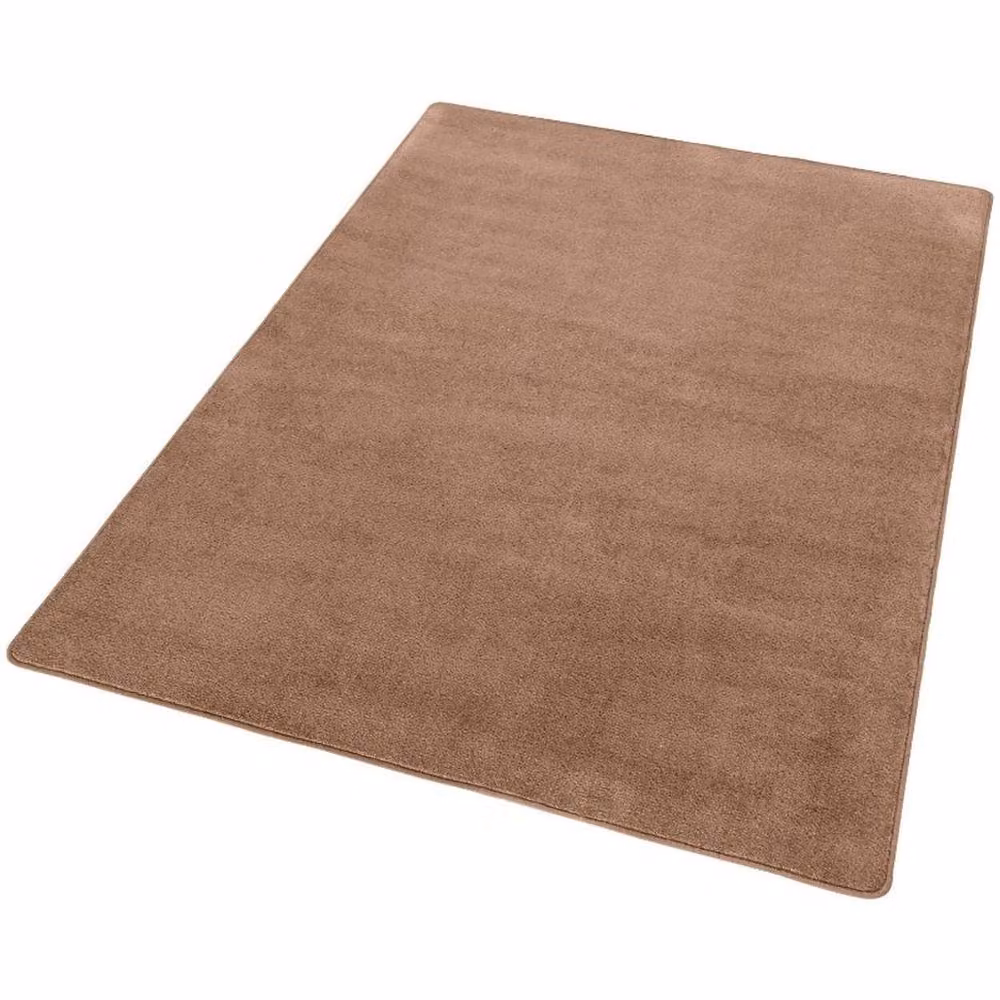 THE RUGS Uni Colours Modern Plain Brown Polypropylene Area Rug, W/D: 100 x 150 cm – 2