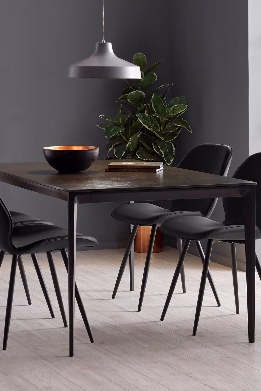 Julian Bowen Otto Upholstered Dining Chairs Set of 2 in Black – 2