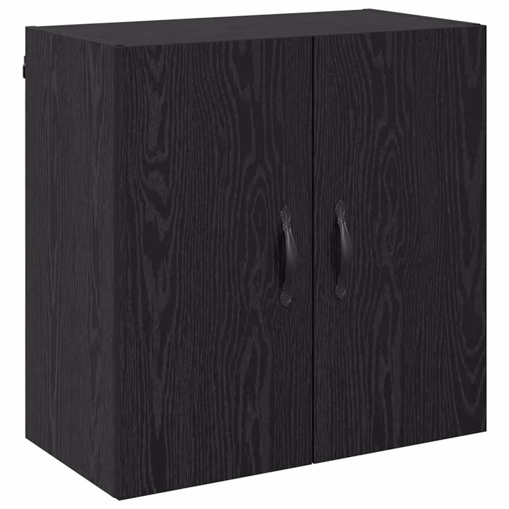 Berkfield Home Wall Cabinet in Black Oak, W: 60 cm, D: 31 cm, H: 60 cm – 2