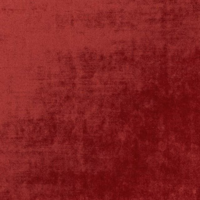 Clarke & Clarke Allure Plain Ruby Red Velvet Polyester Fabric