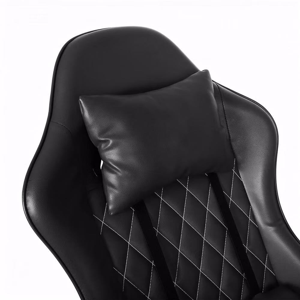 Levede Ergonomic Gaming Chair in Black with Headrest, Adjustable Height and Swivel Function – 6