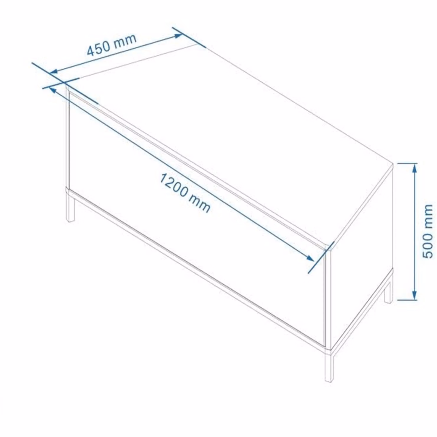 Alphason Hyde Industrial Corner TV Stand in White and Black, W: 120 cm – 2