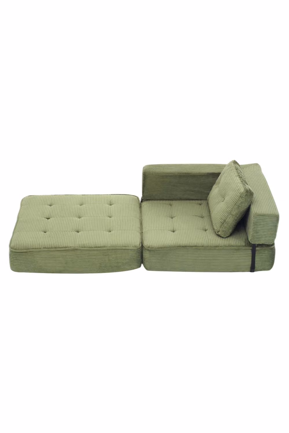 Garden Sanctuary Modern Folding Sofa Bed with Pillow in Green – 2