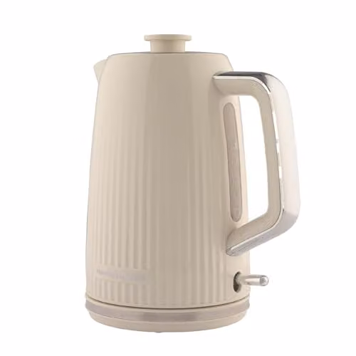 Hamilton Beach Miami Electric Kettle, 1.7 l, Sand/Beige with Auto Shut Off and Limescale Filter – 1