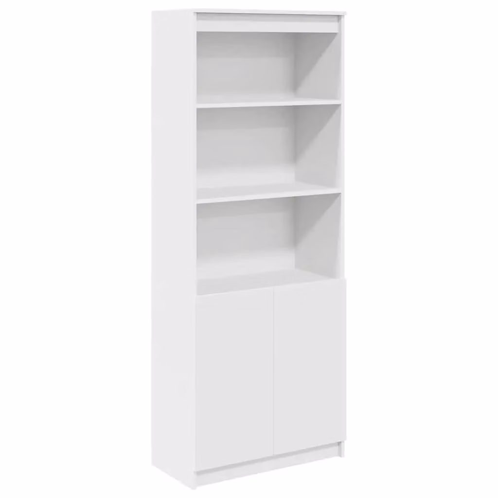 Berkfield Home White Highboard in MDF with Matt Finish, W/D/H: 70 x 35 x 180 cm – 2