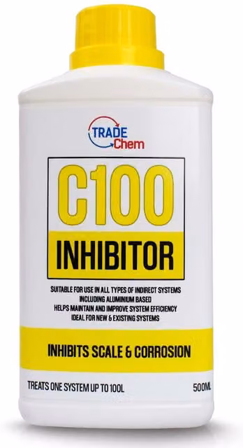 Trade Chemicals C100 Central Heating Inhibitor, Yellow, 500ml