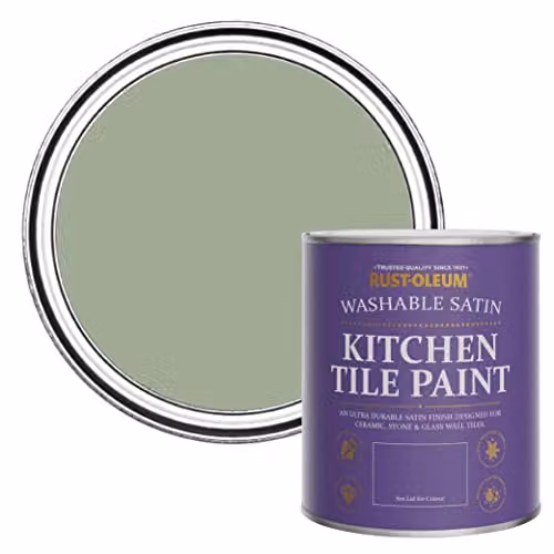 Rust-Oleum Green Kitchen Tile Paint with Satin Finish, 0.75 l – 1