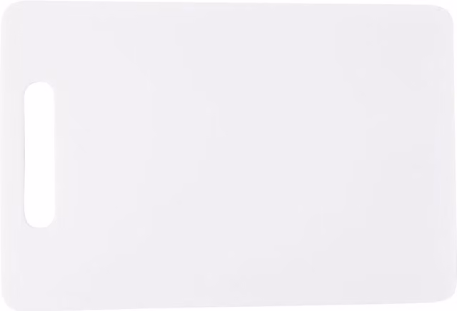 KitchenCraft Reversible Small White Polyethylene Plastic Rectangular Chopping Board