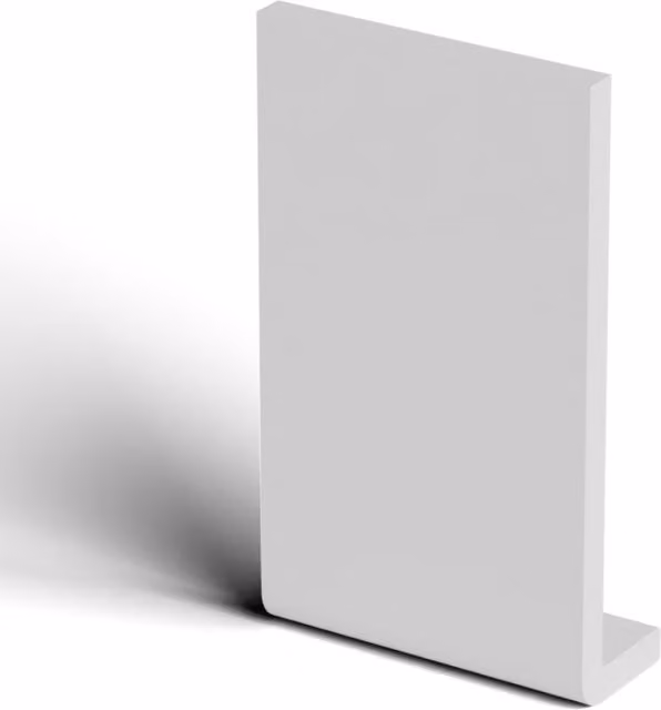 Freefoam White UPVC Fascia Capping Board, W/D/H: 17.5 x 10 mm, Length: 5 m