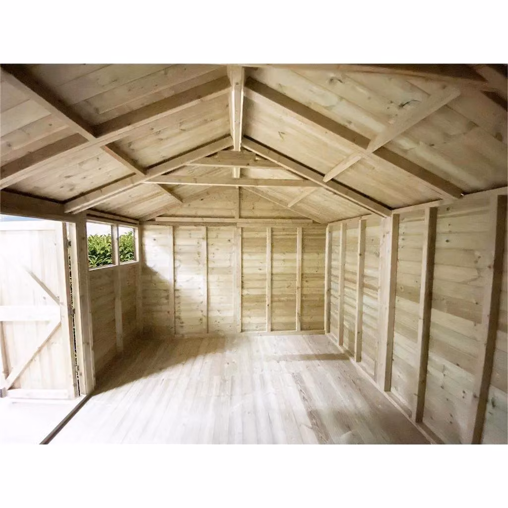 Marlborough Premier Pressure Treated Apex Workshop in Sand – 3