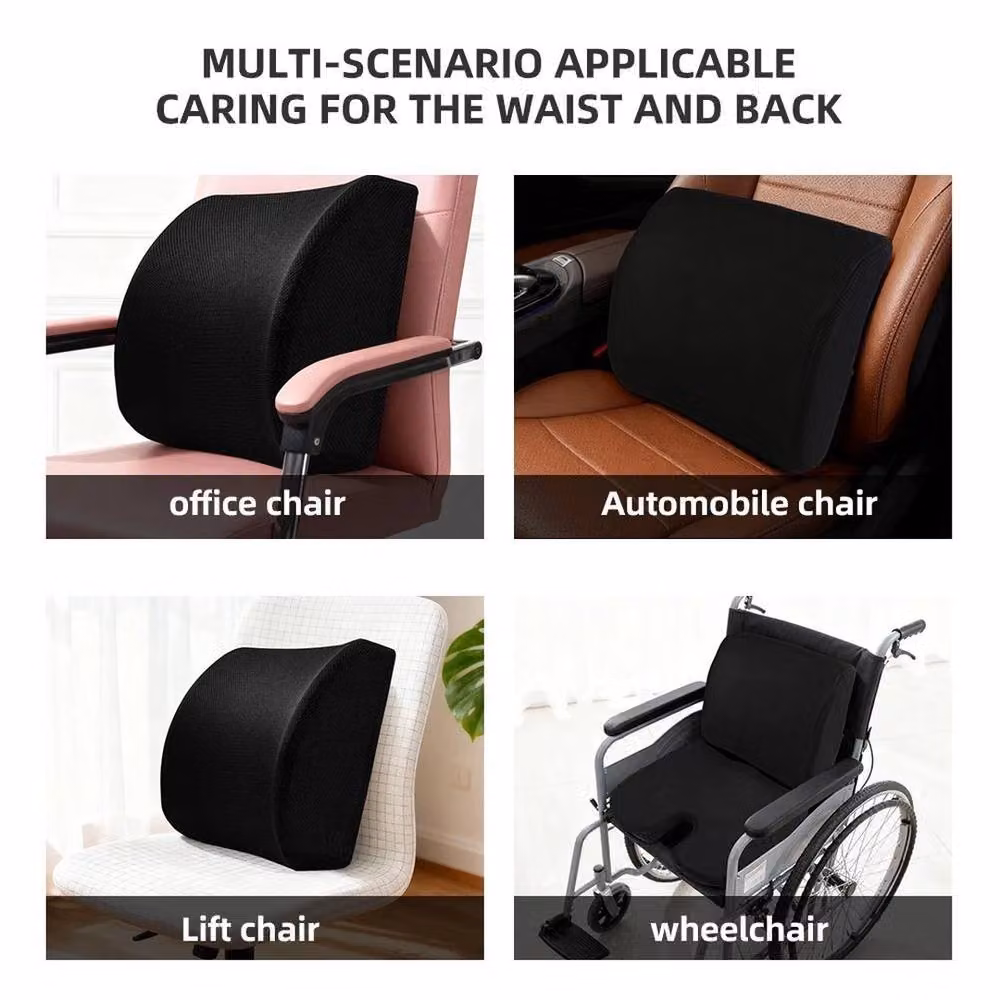 SPETLEK U-Shaped Memory Foam Seat and Back Support in Black – 4
