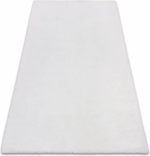 RugsX White Bunny Faux Fur Rug, W: 80 cm, L: 150 cm